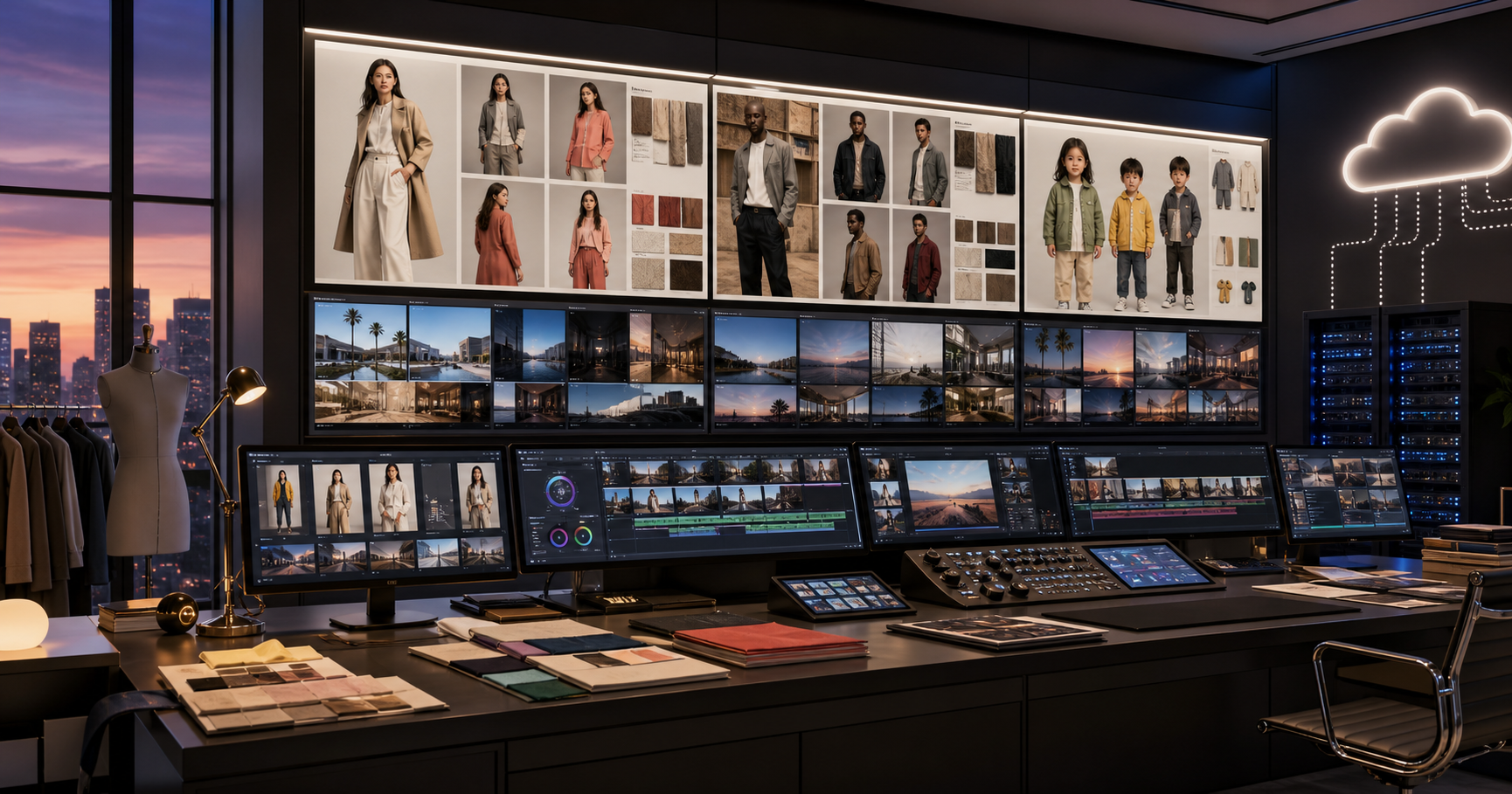 AI Model Studio moda üretim panosu